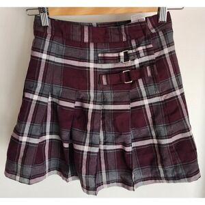 French Toast Girls Skirt‎ Size 10 Pleated Plaid Polyester School Uniform